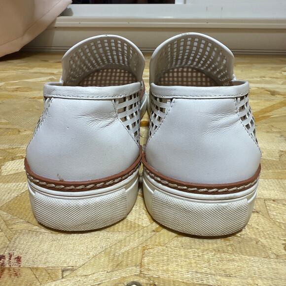 Antonio Melani Slip On Leather Cut Out Slip On Loafers Size 9 - Picture 5 of 9